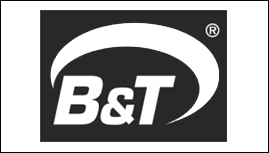 Logo B&T - Ein Unternehmen aus der Baubranche, dass seine Bekanntheit mit round-about-you steigert