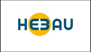 Logo Hebau - ein Unternehmen der Bauwirtschaft für das wir Öffentlichkeitsarbeit gemacht haben