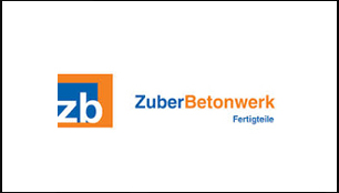 Logo Zuber - Beispiel, dass Claudia El Ahwany sich gut im Beton auskennt